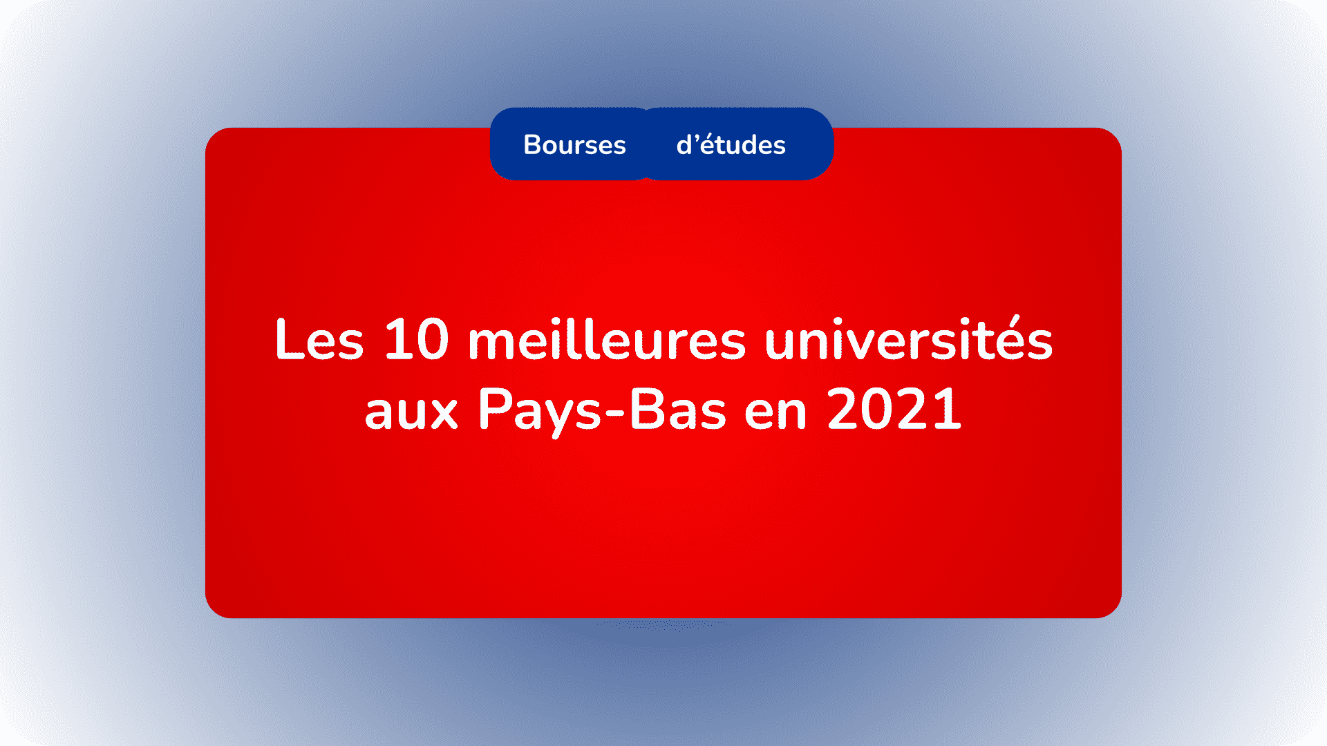 Universités Pays Bas