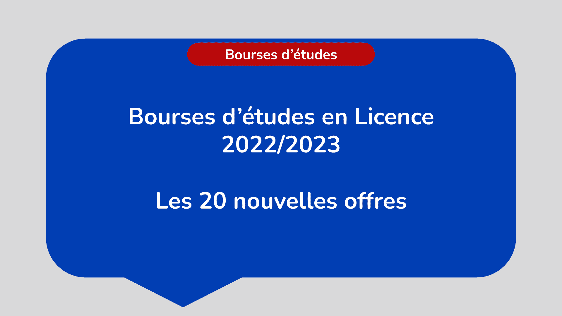 Bourses d’études en Licence