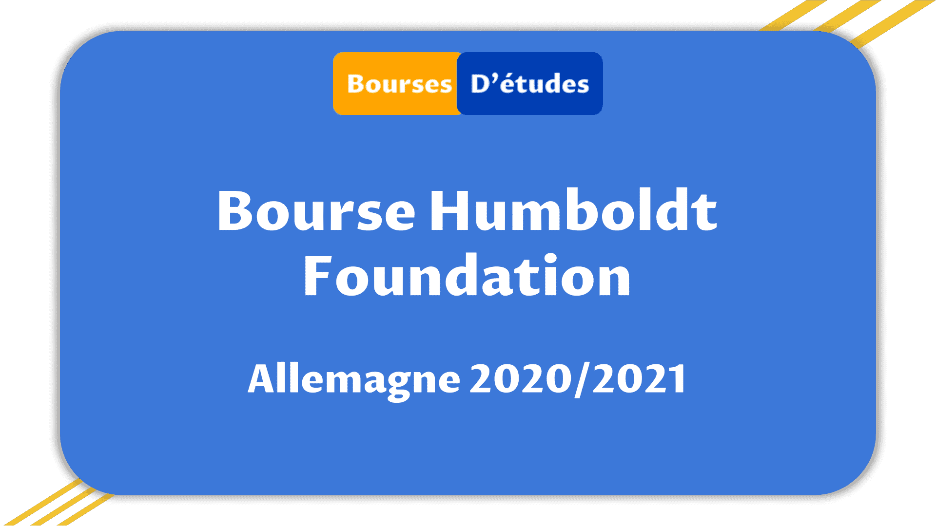 Bourse Humboldt Foundation