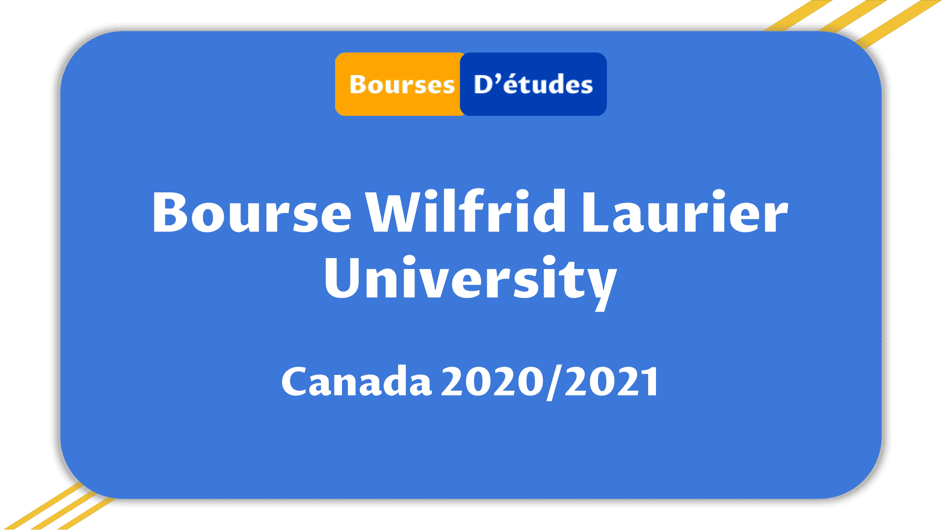 Bourse Wilfrid Laurier University