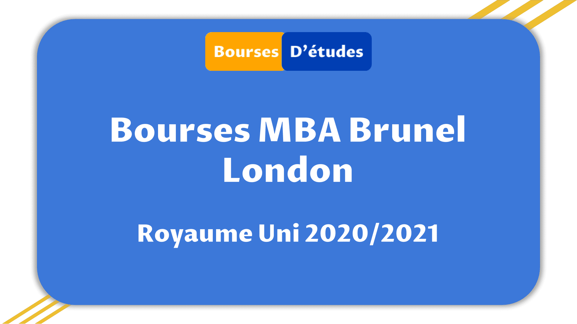 Bourses MBA Brunel London