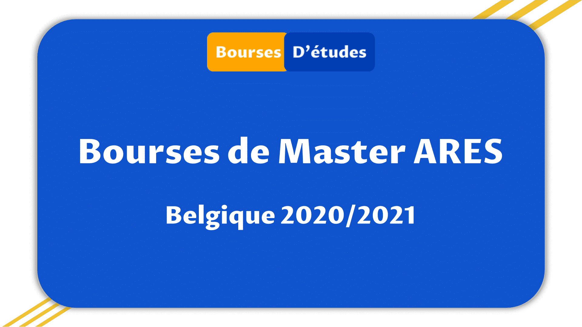 Bourses De Master Ares 2020 2021 En Belgique Bourses D Etudes