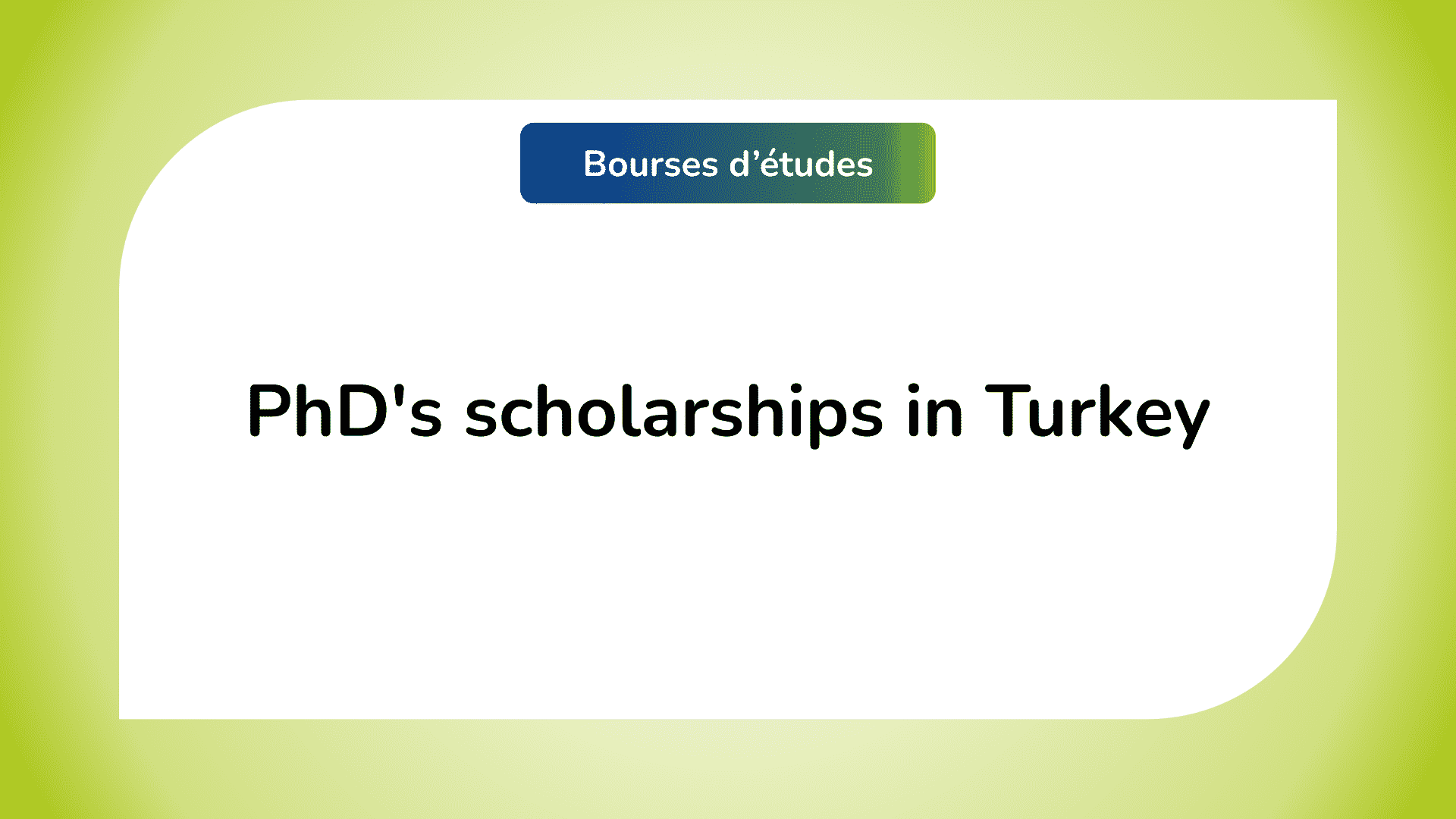 phd scholarships in turkey