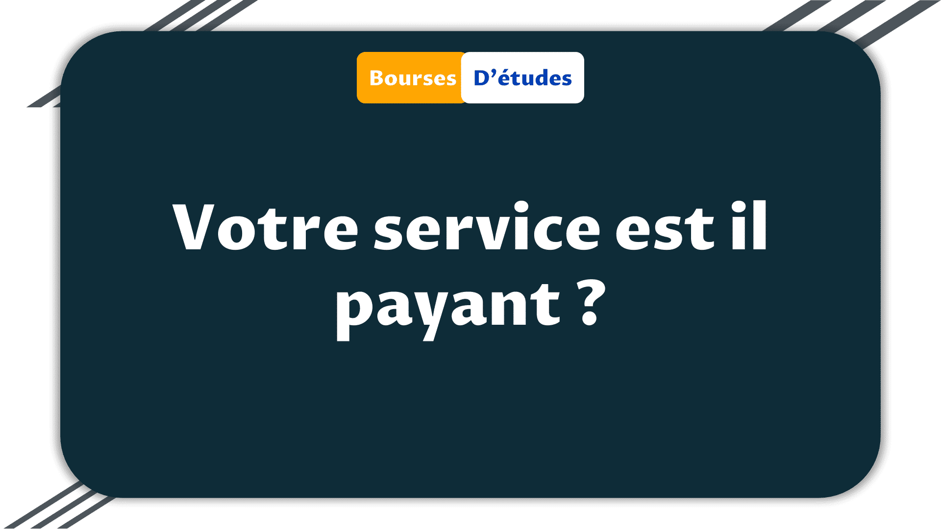 Votre service est il payant