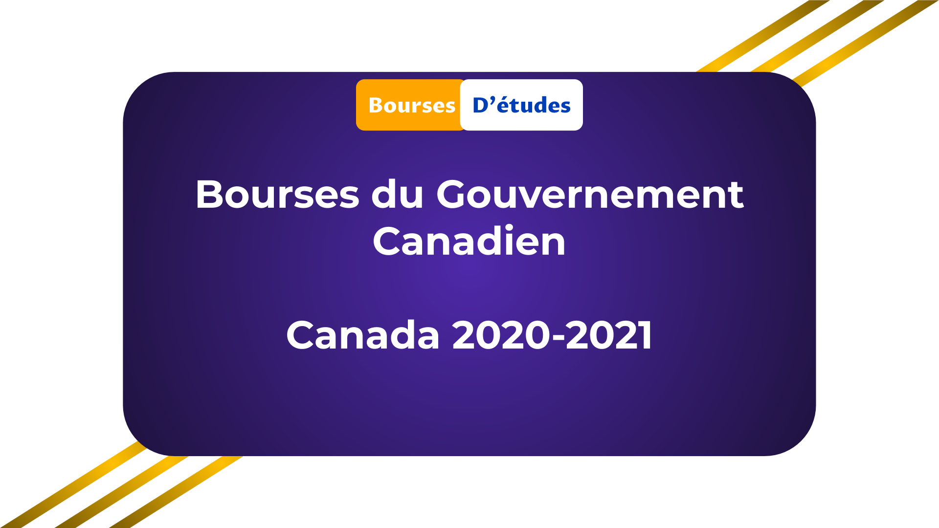 Bourses du Gouvernement Canadien Canada 2020