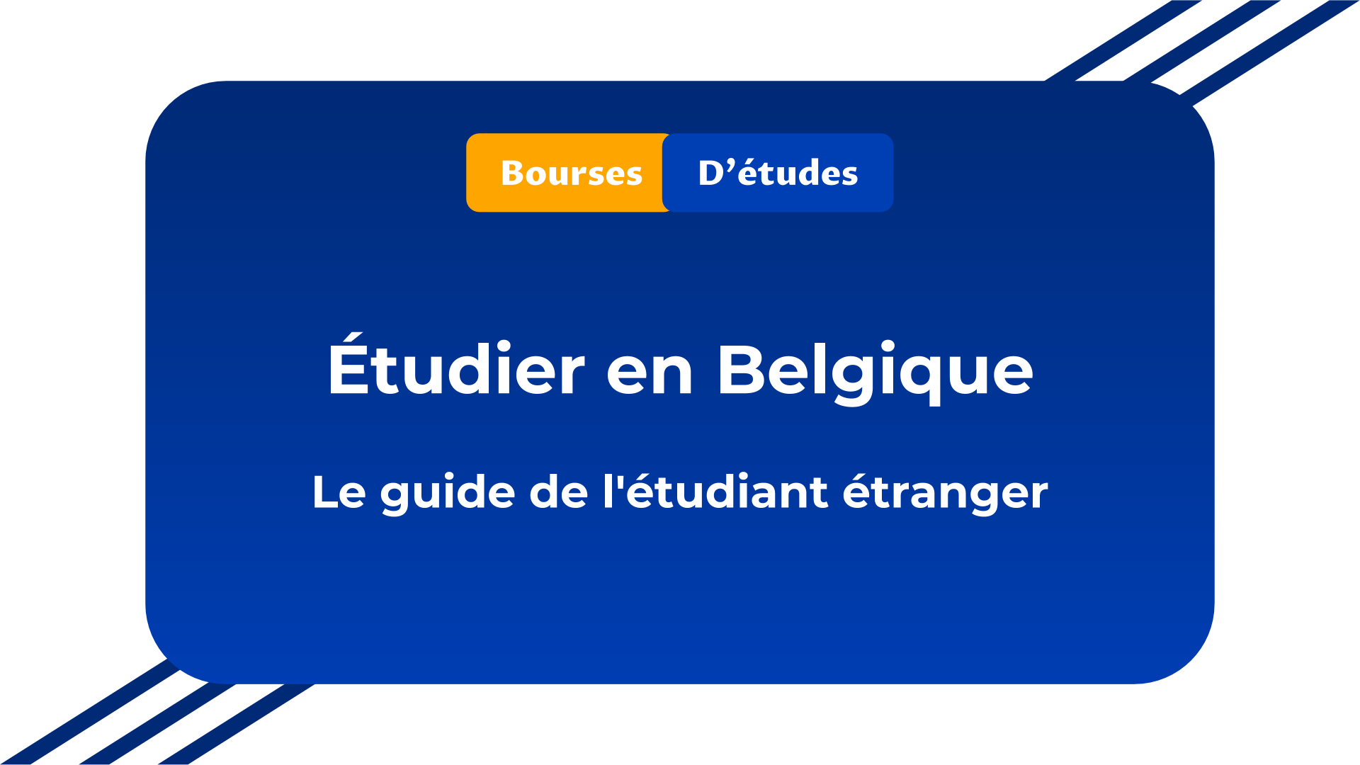 Étudier en Belgique
