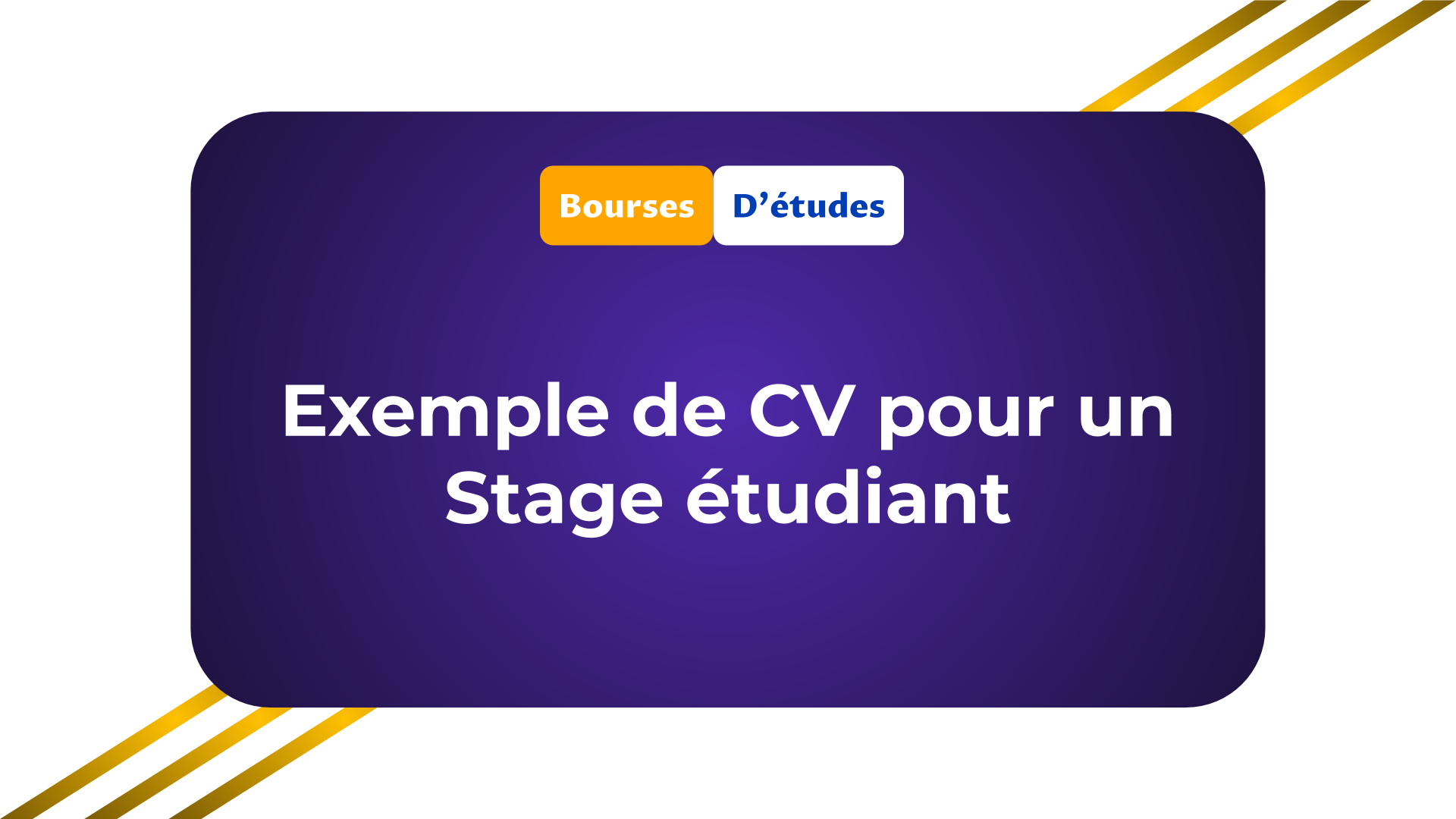 Featured image of post Exemple De Cv Pour Un Stage Utilisez une police lisible telle que arial taille 11