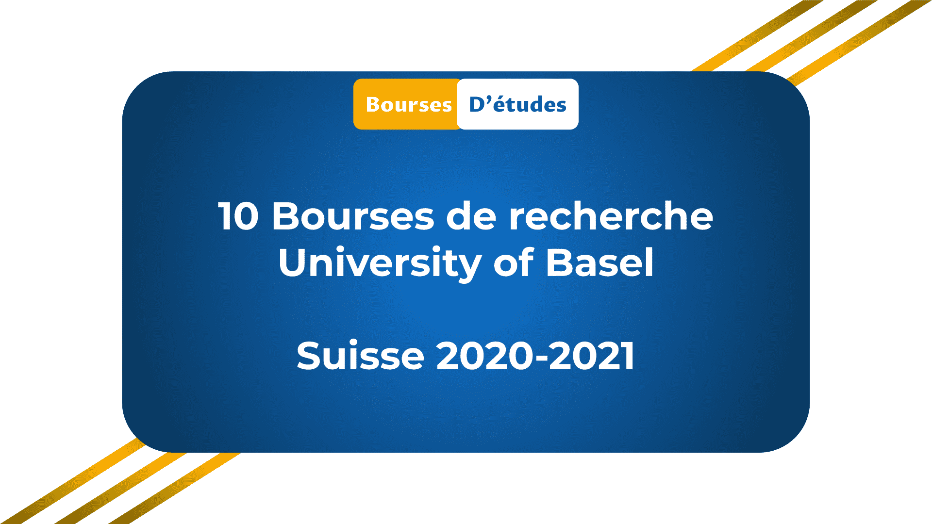 Bourses de recherche University of Basel