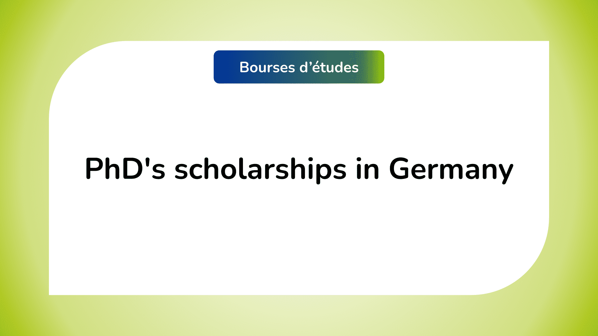 phd geography scholarships in germany