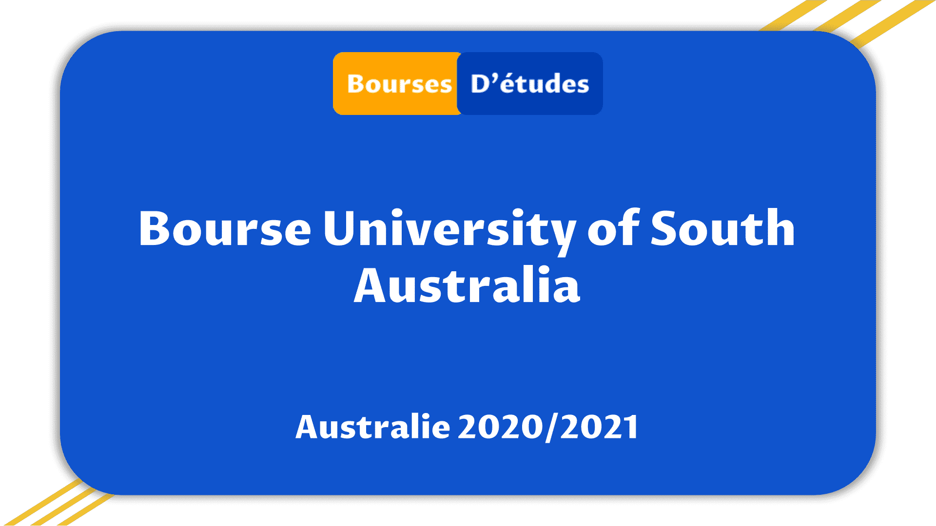 Bourses University of South Australia 2020