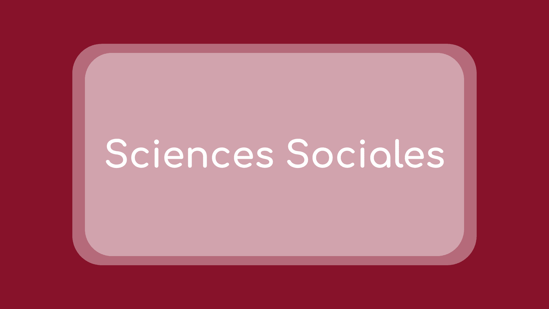 Bourses d'études en Sciences Sociales