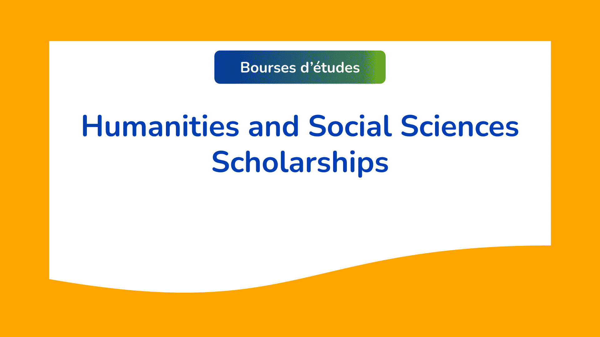 Humanities And Social Sciences Scholarships 