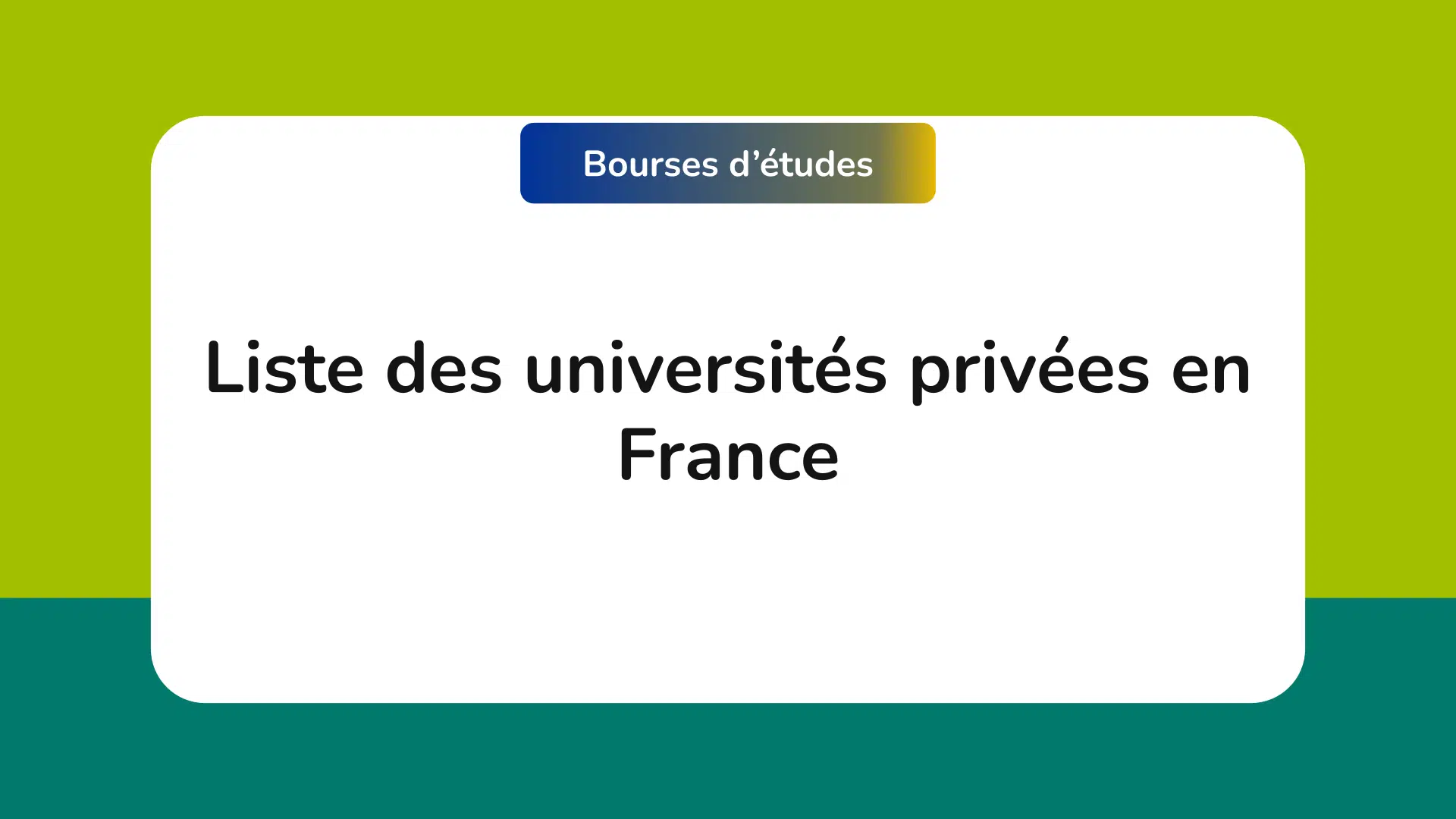 Liste des universités privées en France