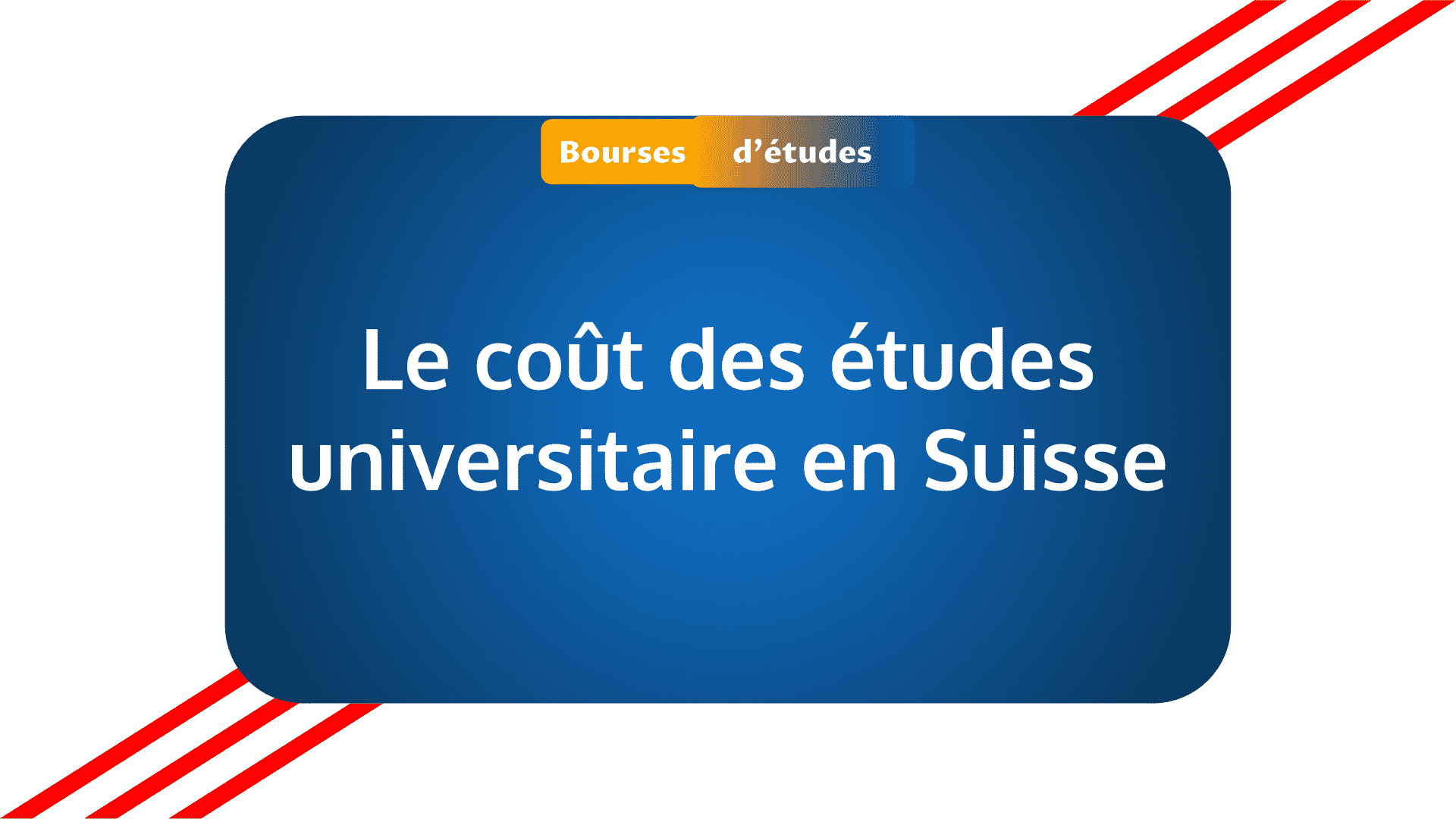 Coût des études universitaire en Suisse