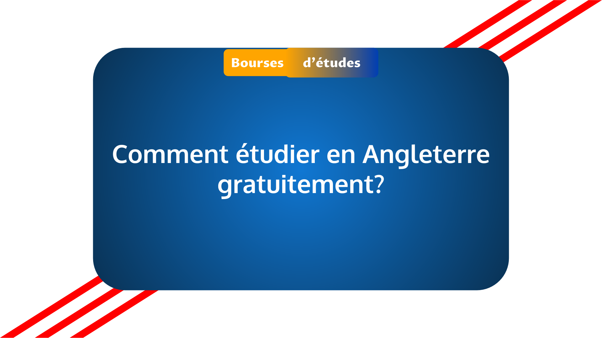étudier en Angleterre gratuitement