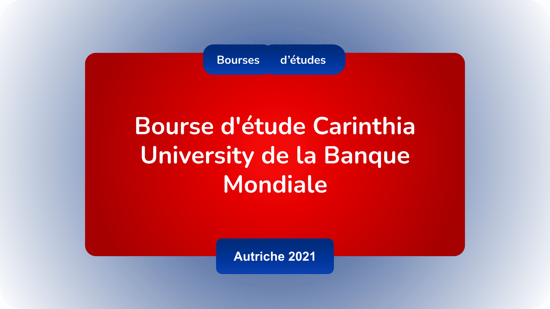 Bourse d'étude Carinthia University Autriche 2021