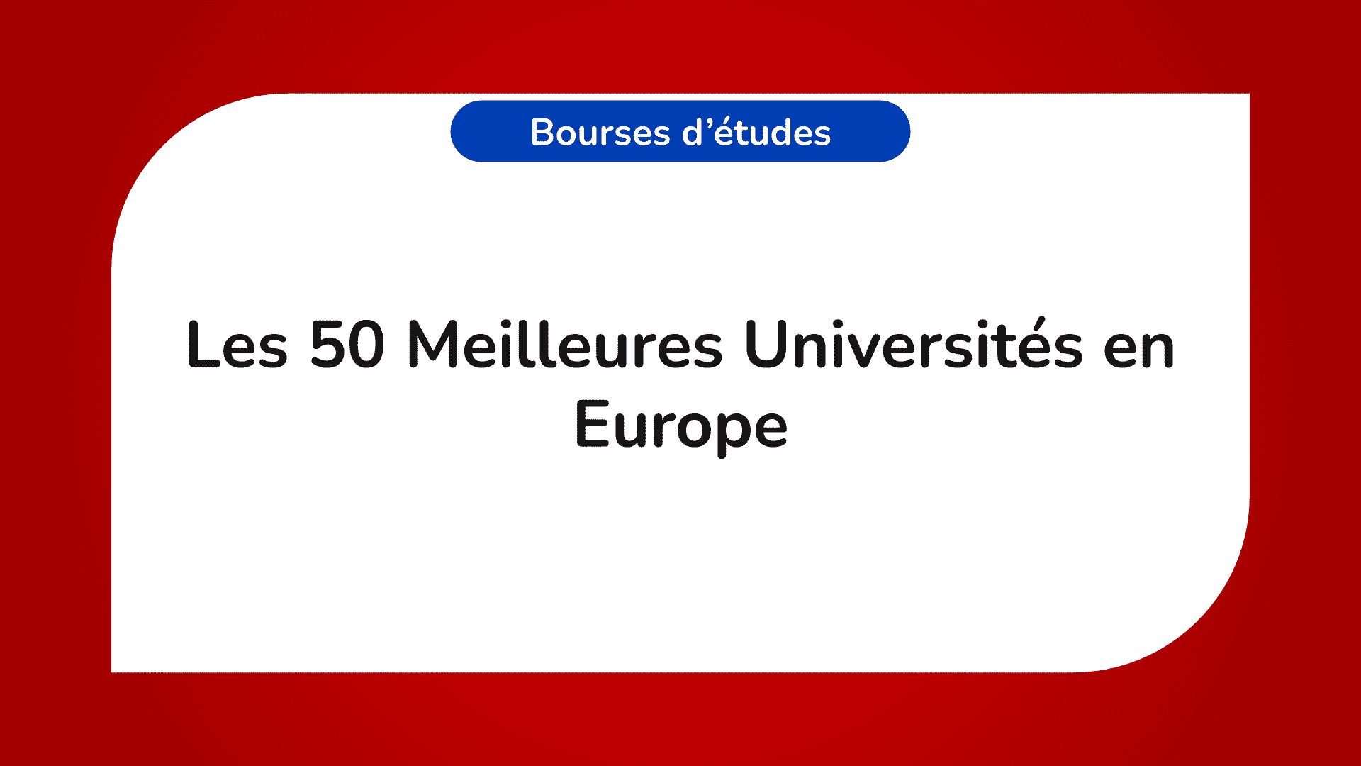 Meilleures Universités en Europe