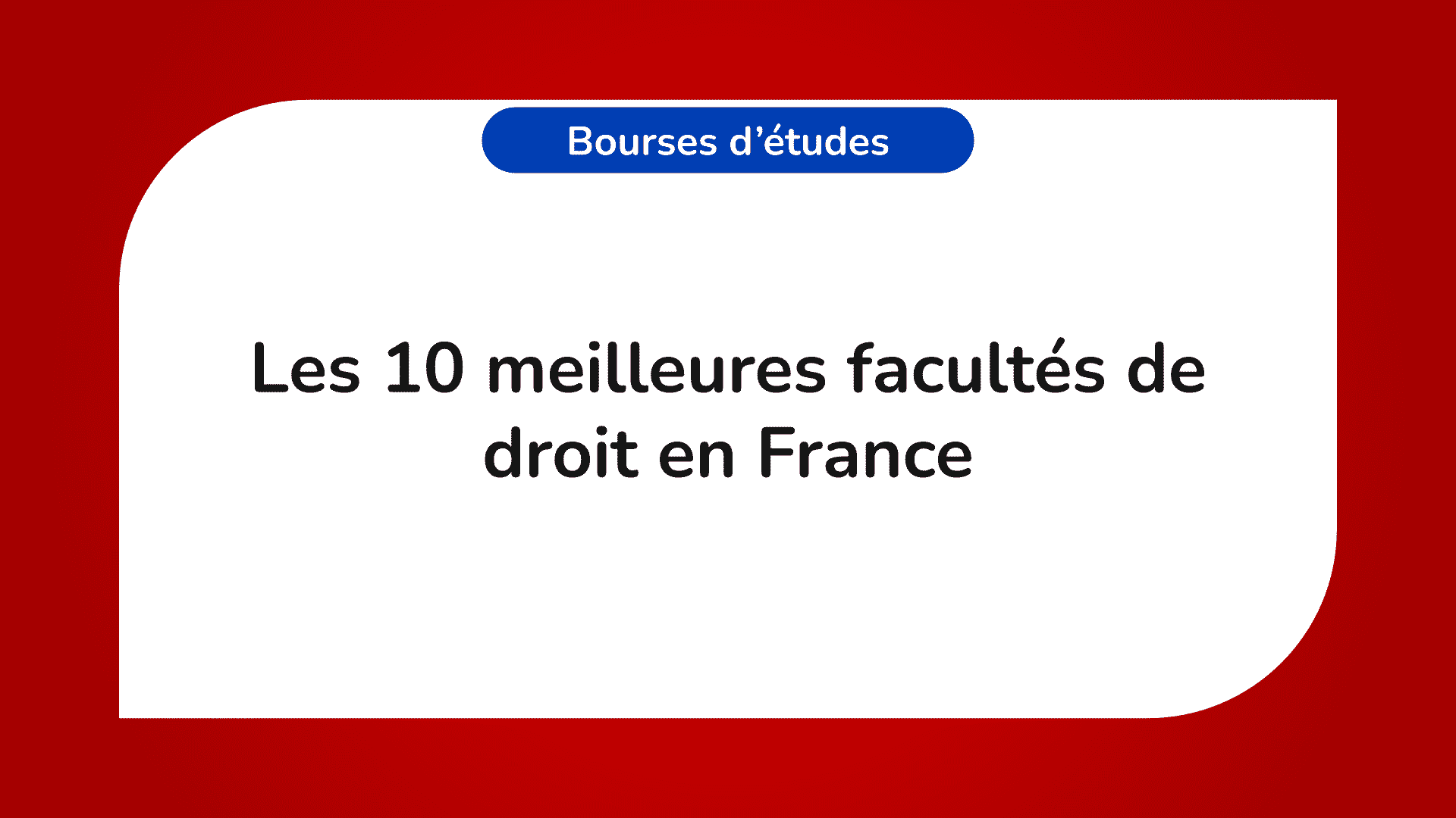 meilleures facultés de droit en France