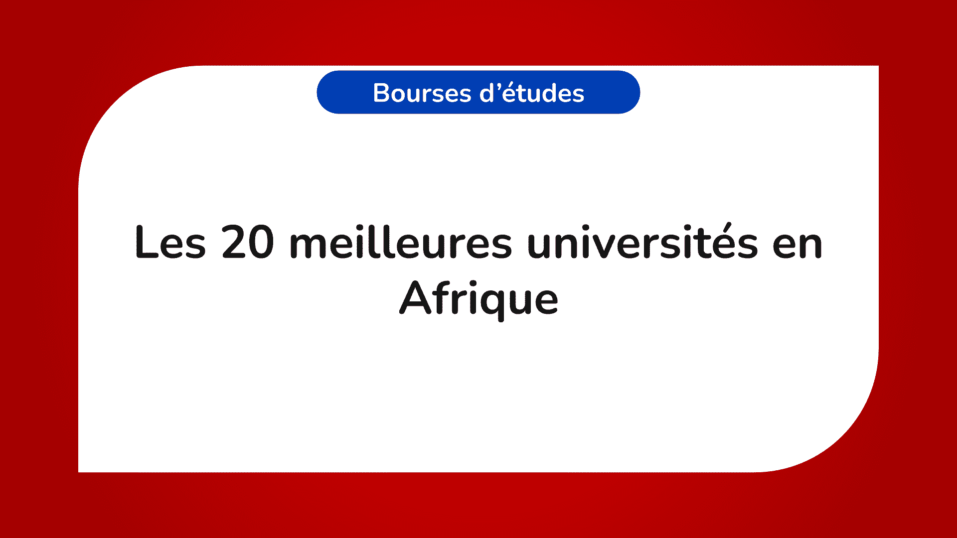 meilleures universités en Afrique