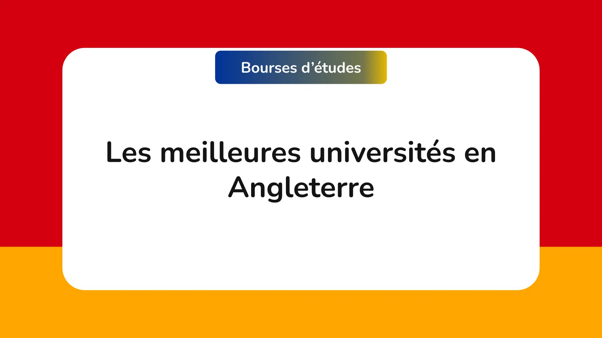 meilleures universités en Angleterre