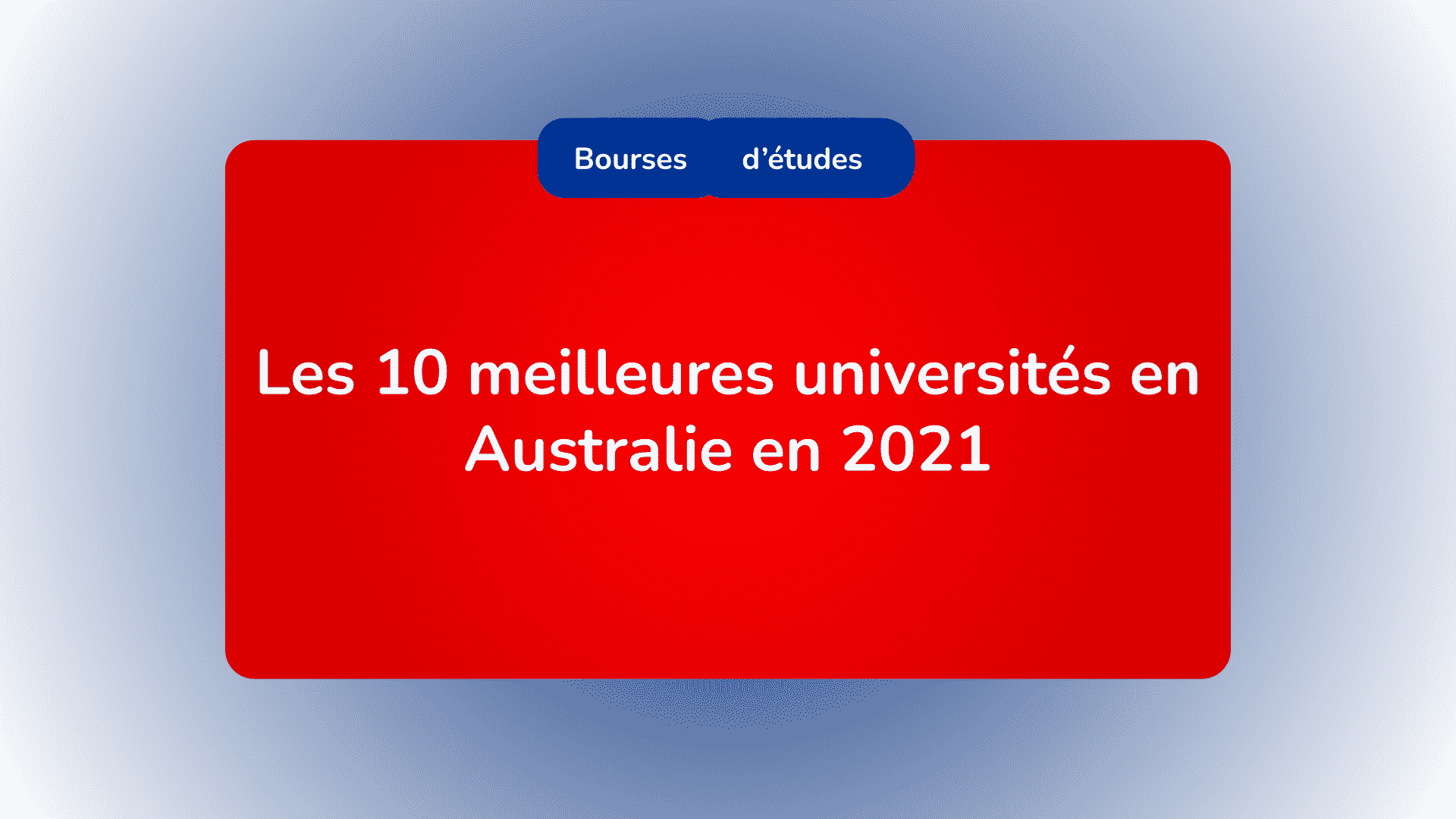 meilleures universités en Australie