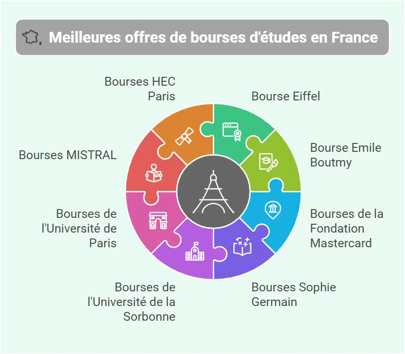 meilleures Bourses d'études en France
