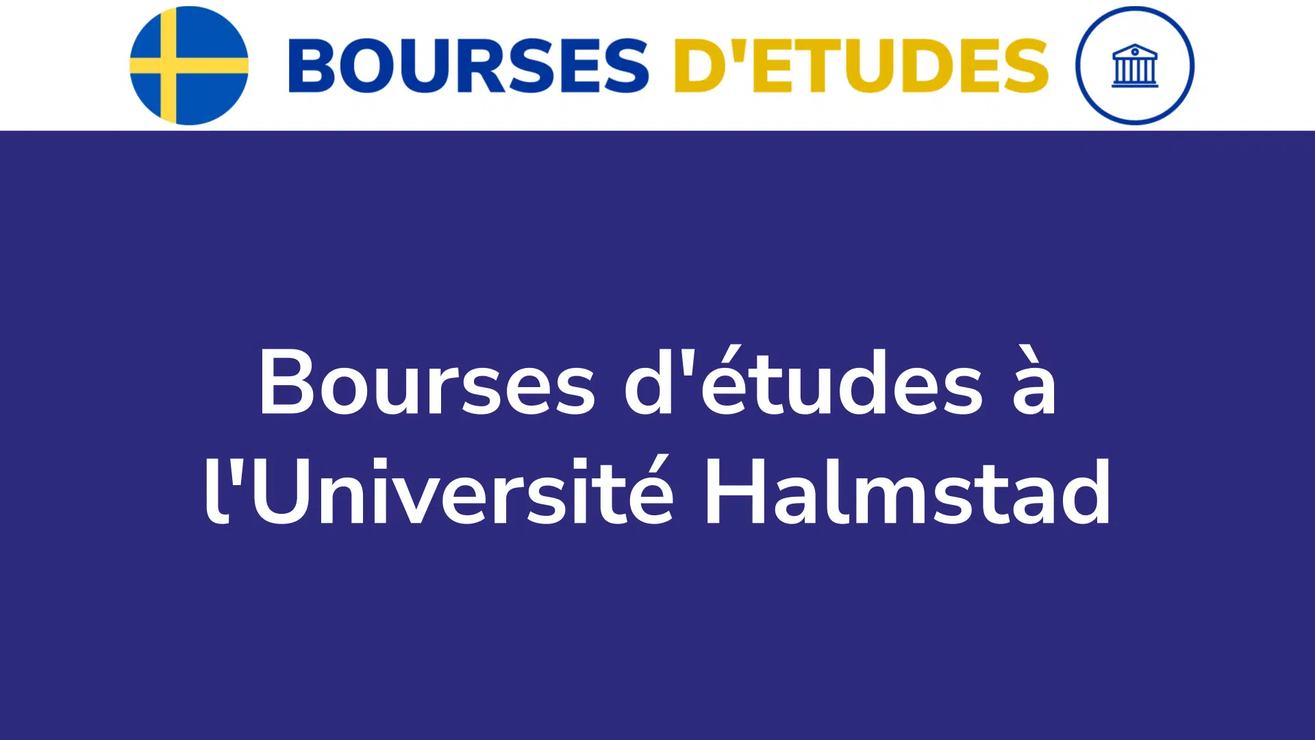 Bourses d'études à l'Université Halmstad