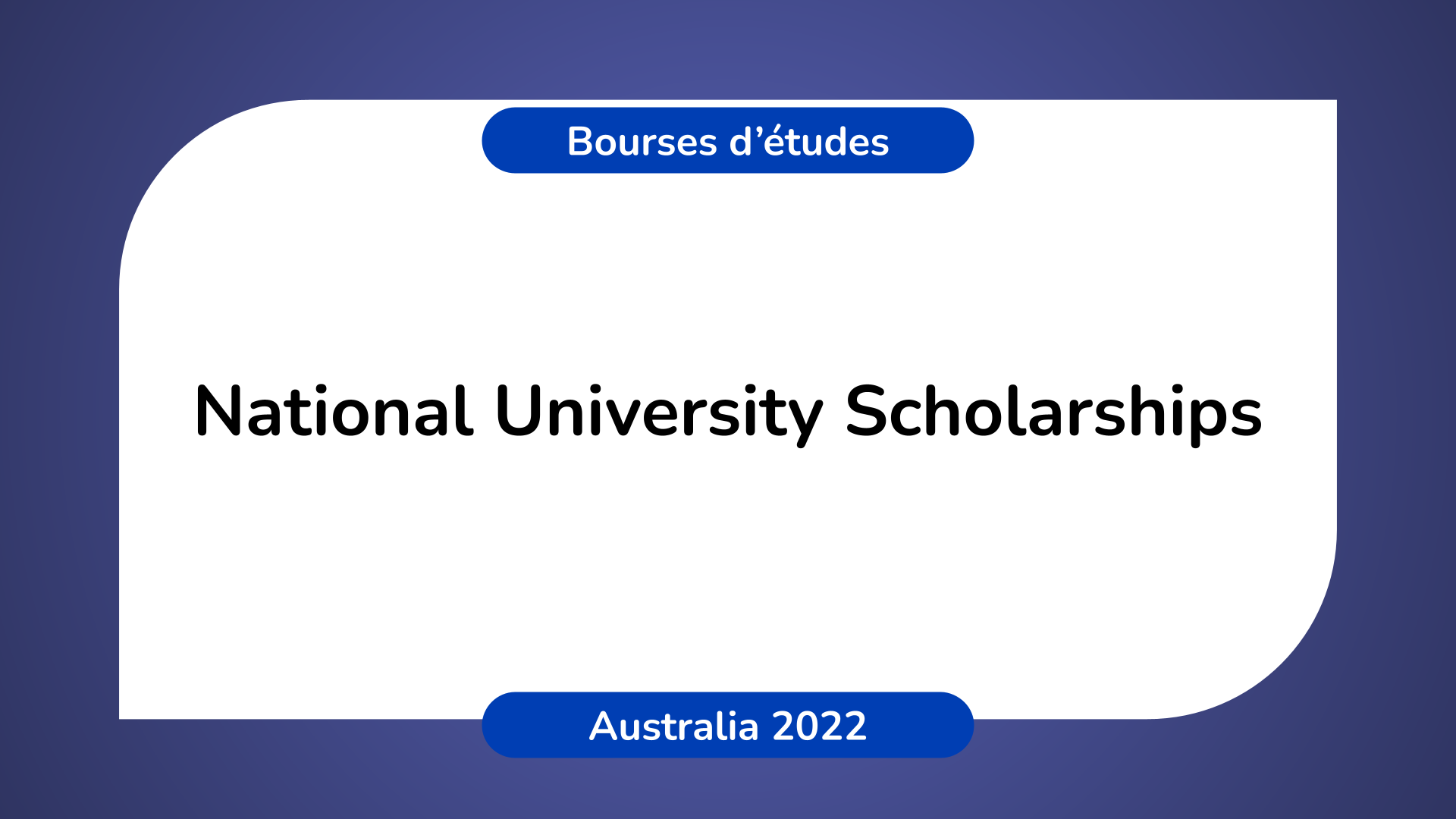 National University Scholarships Australia 2022