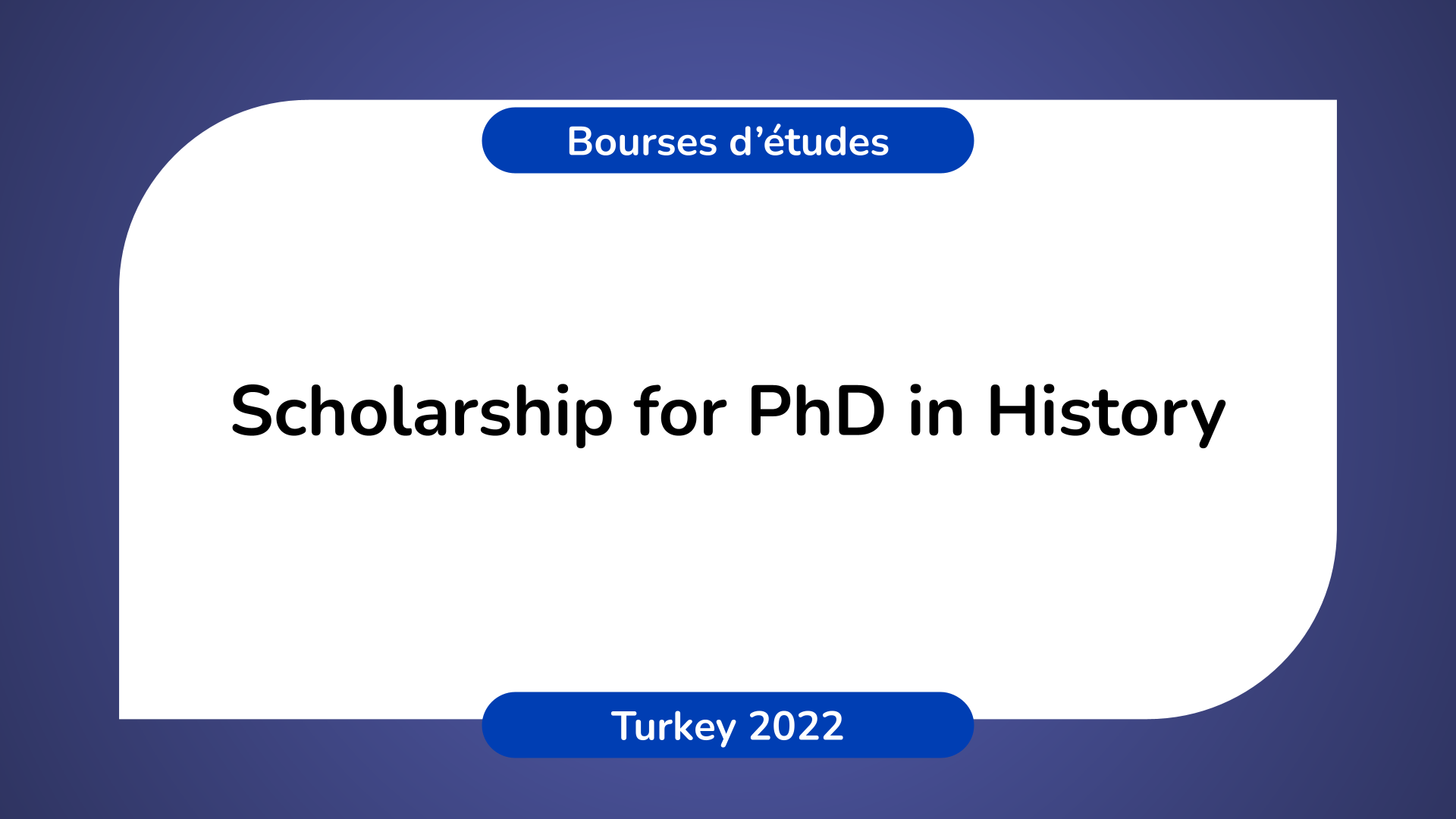 phd turkey scholarship 2022