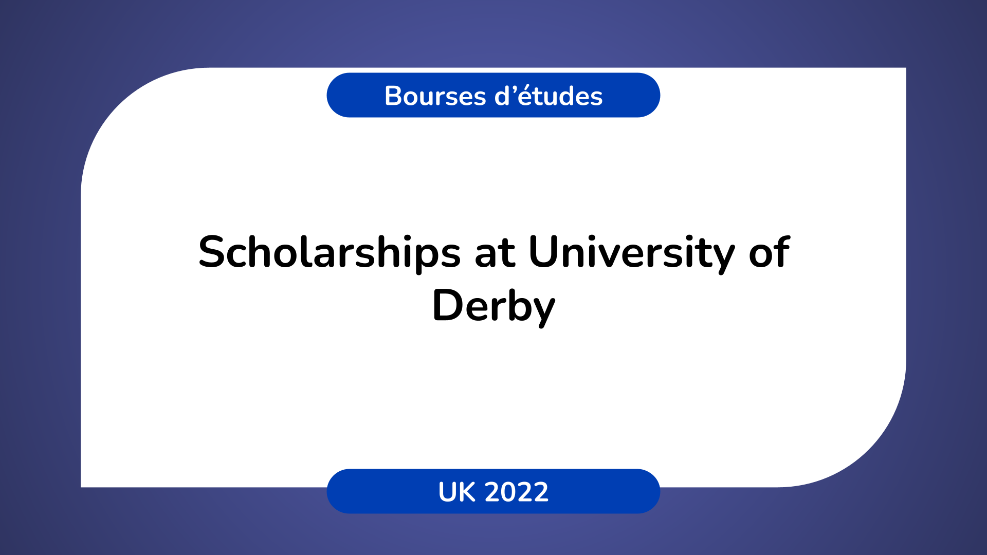 Scholarships University of Derby UK 2022