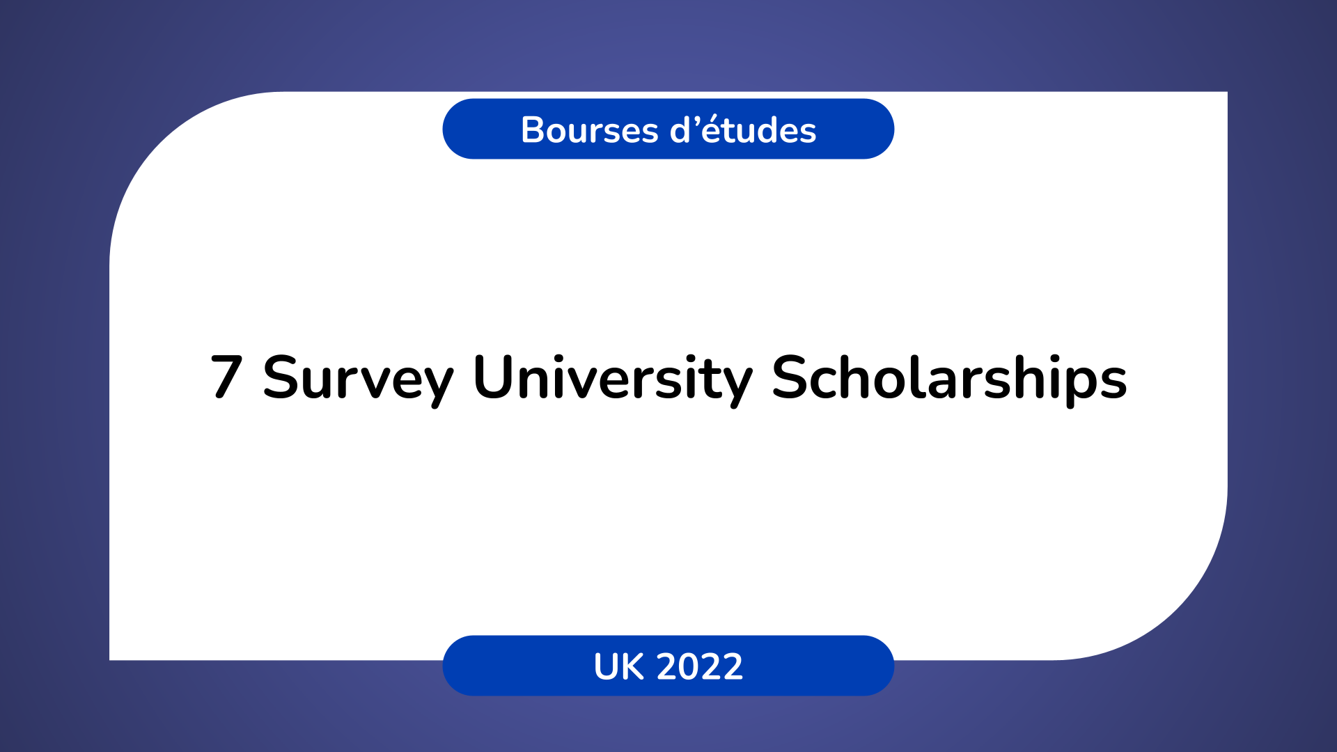 Survey University Scholarshipsn UK 2022
