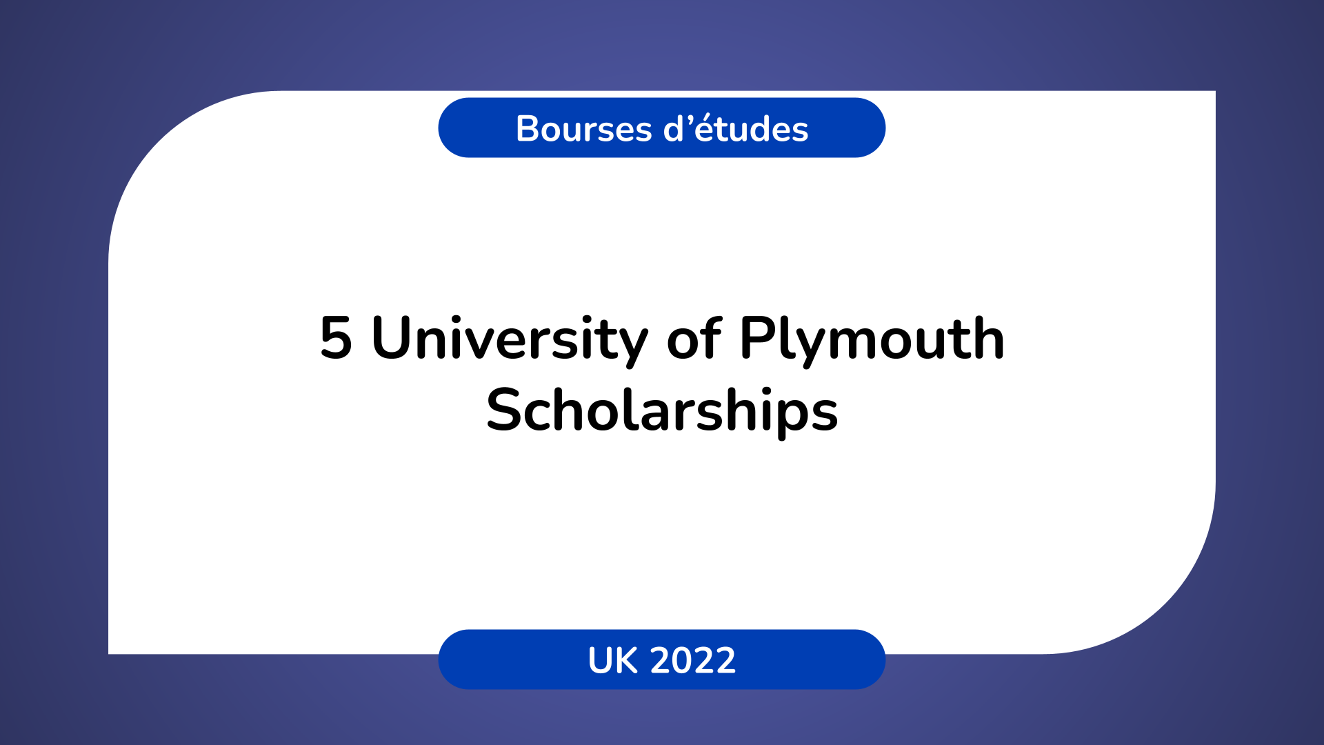 University of Plymouth Scholarships UK 2022