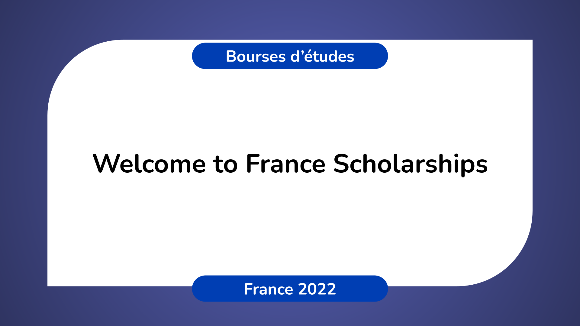 Bourses d'études Bienvenue en France 2022-2023
