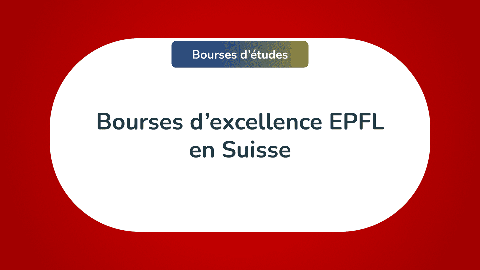 Bourses d’excellence EPFL