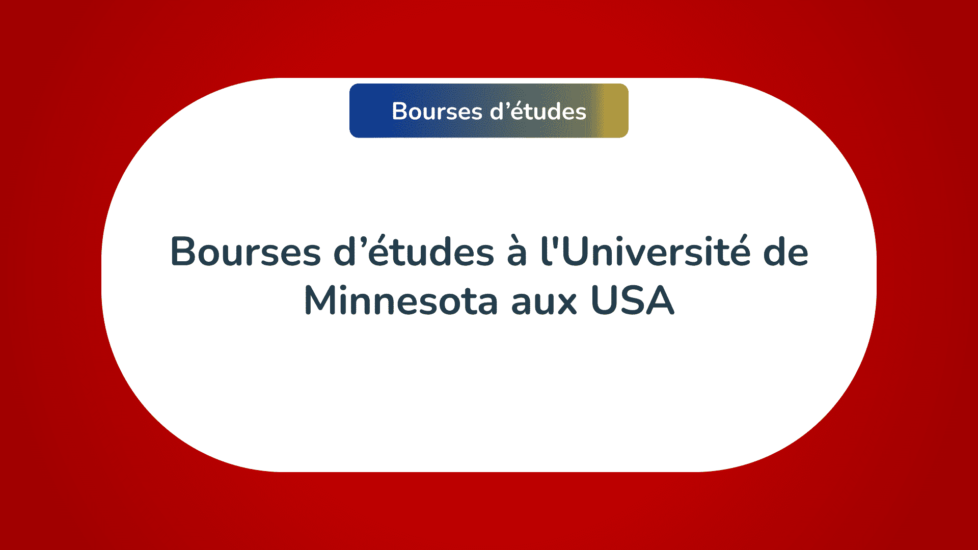 bourses d'études Université de Minnesota