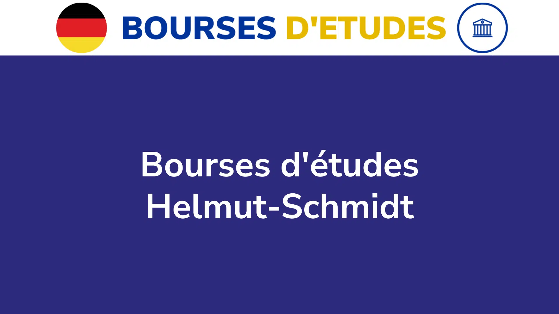 Bourses d'études Helmut-Schmidt
