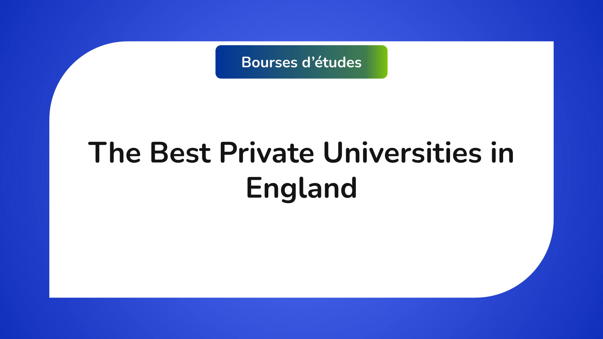 Best Private Universities in England