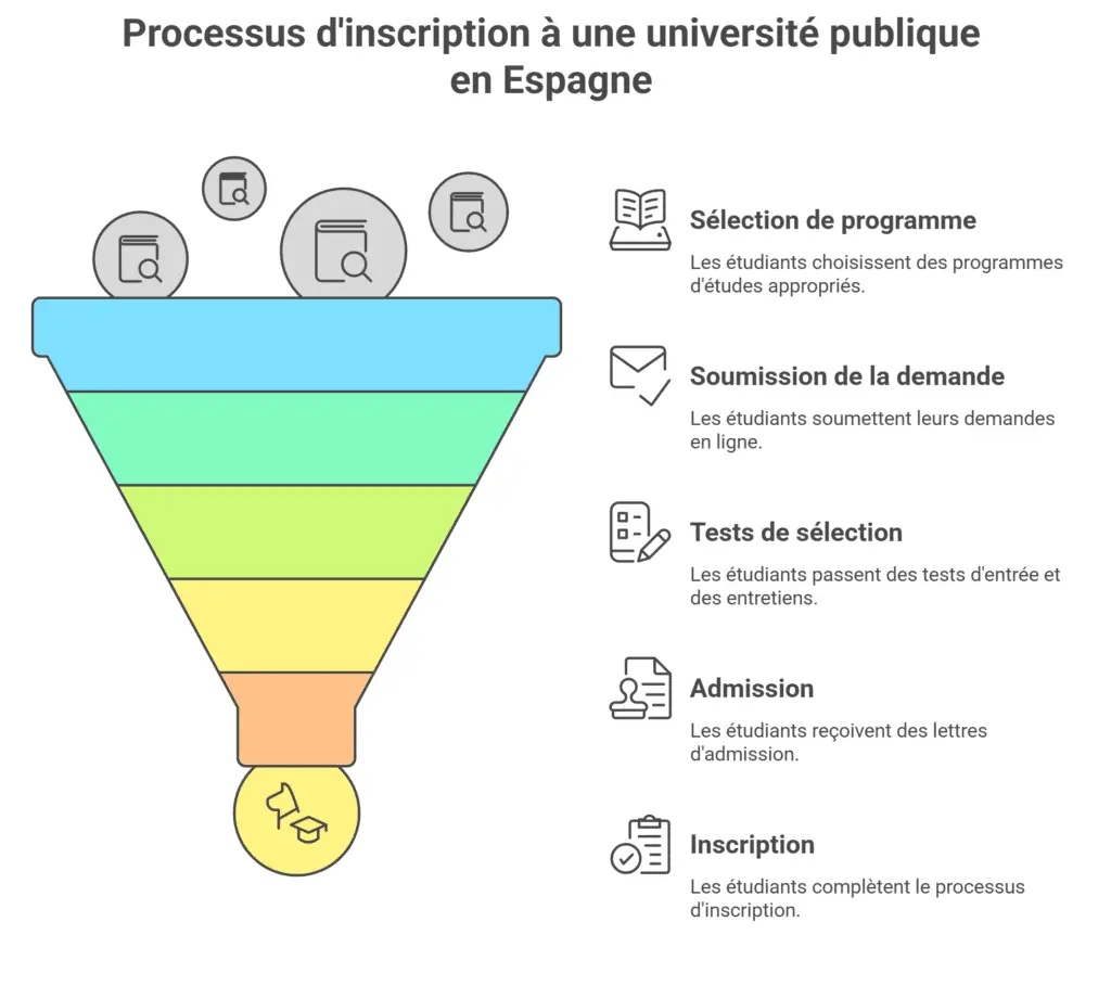 Processus d'inscription à une université publique en Espagne
