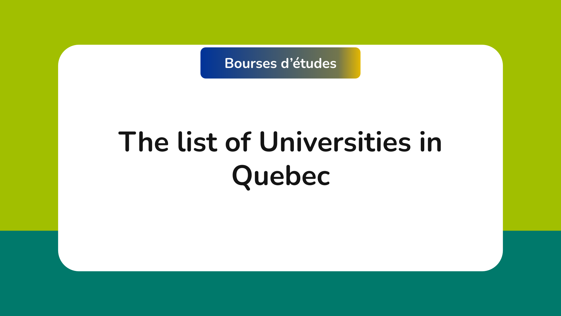 Universities in Quebec