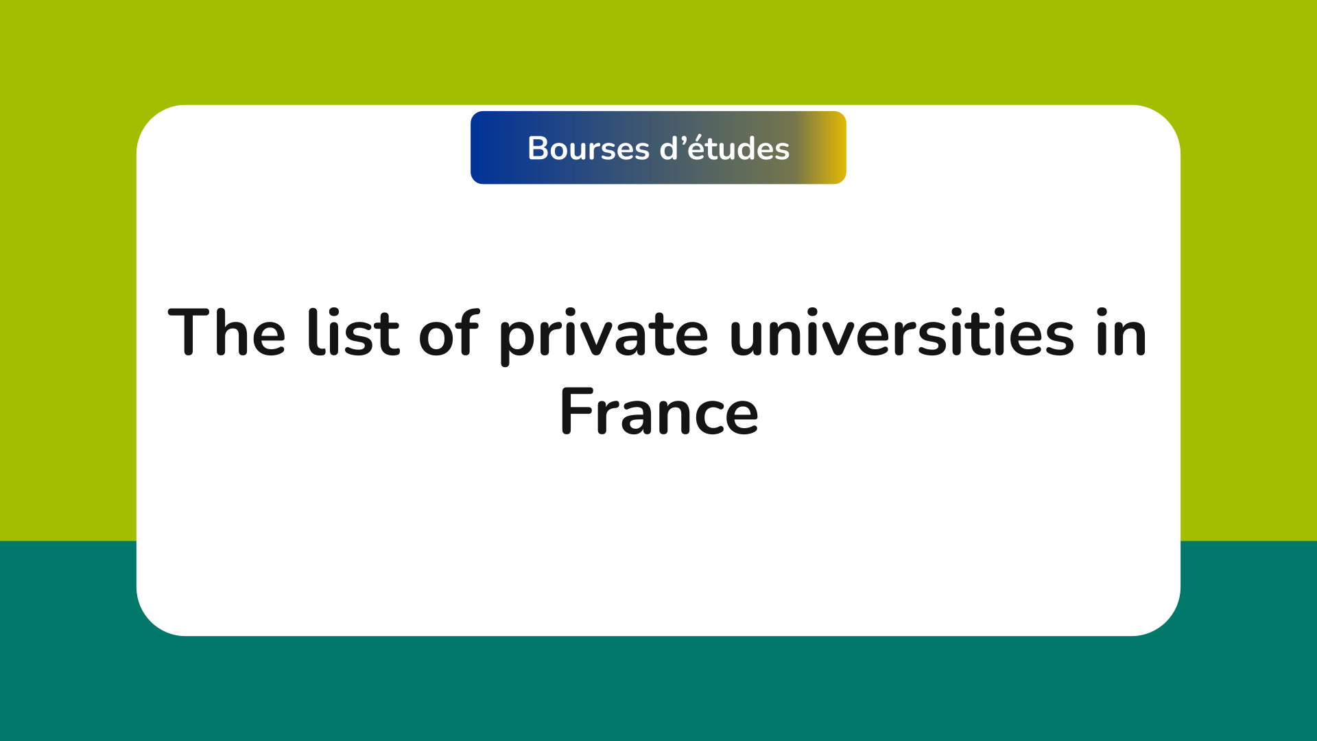 private universities in France