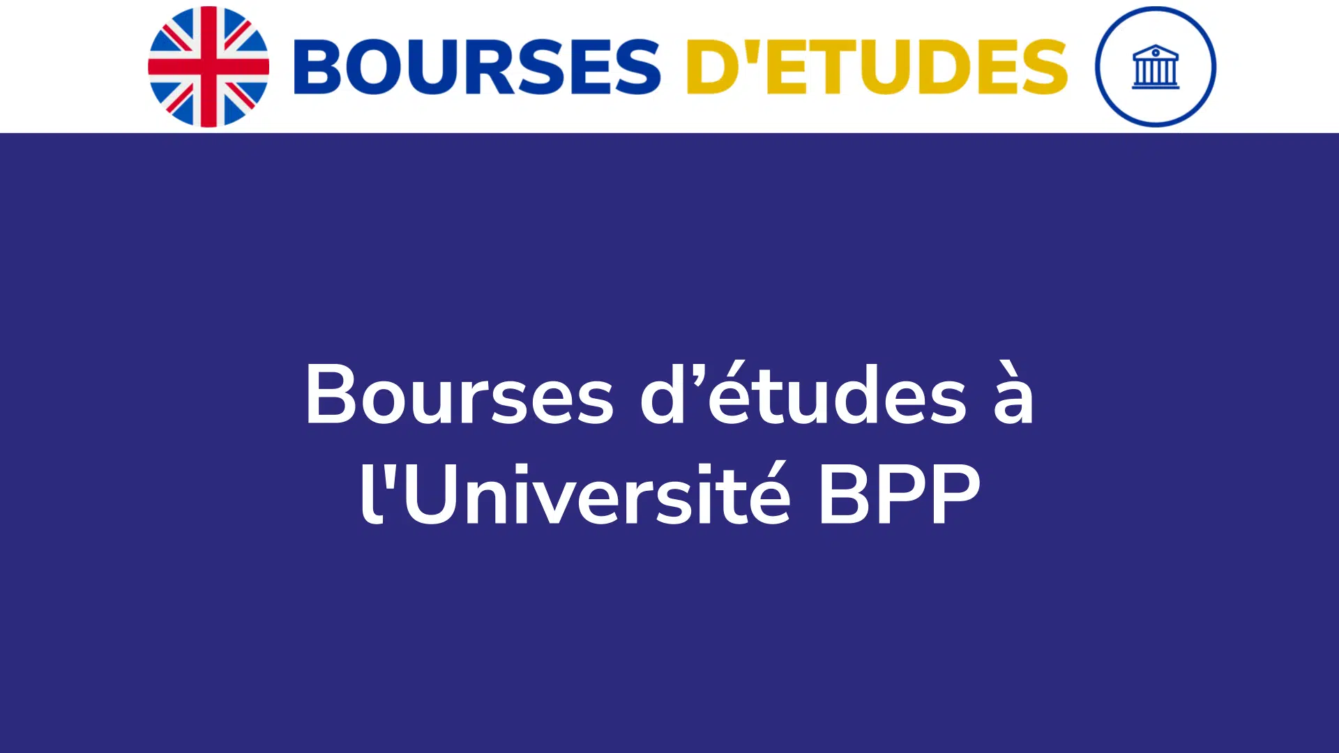 Bourses d’études à l'Université BPP