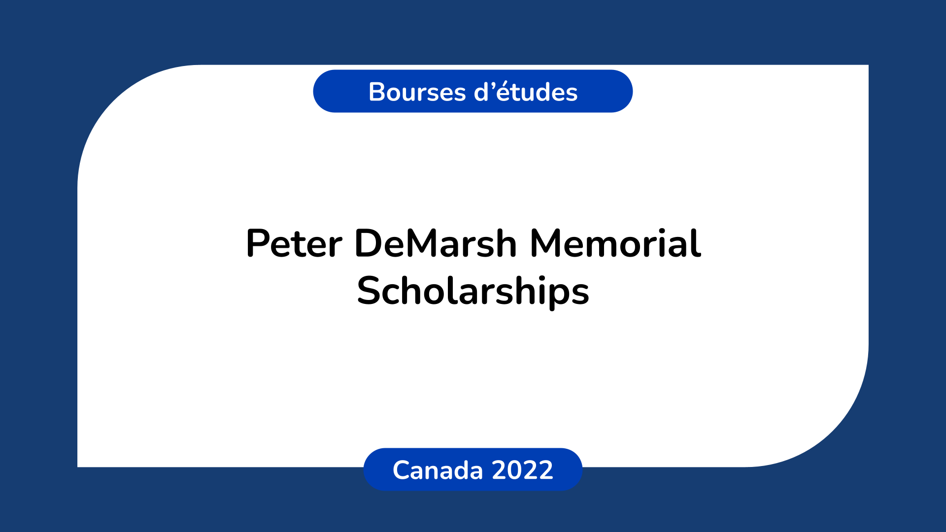 Peter DeMarsh Memorial Scholarships
