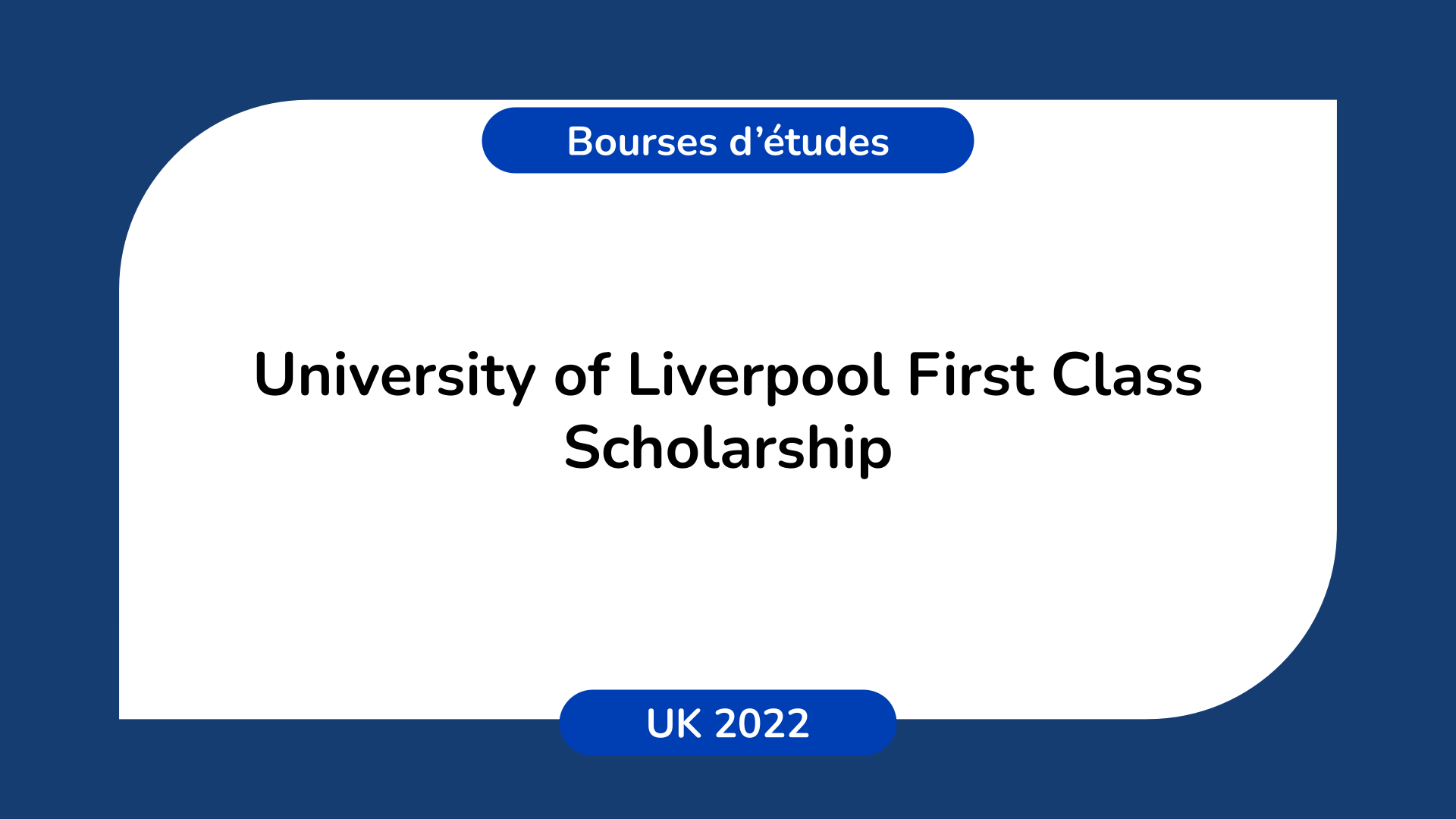 University of Liverpool First Class Scholarship
