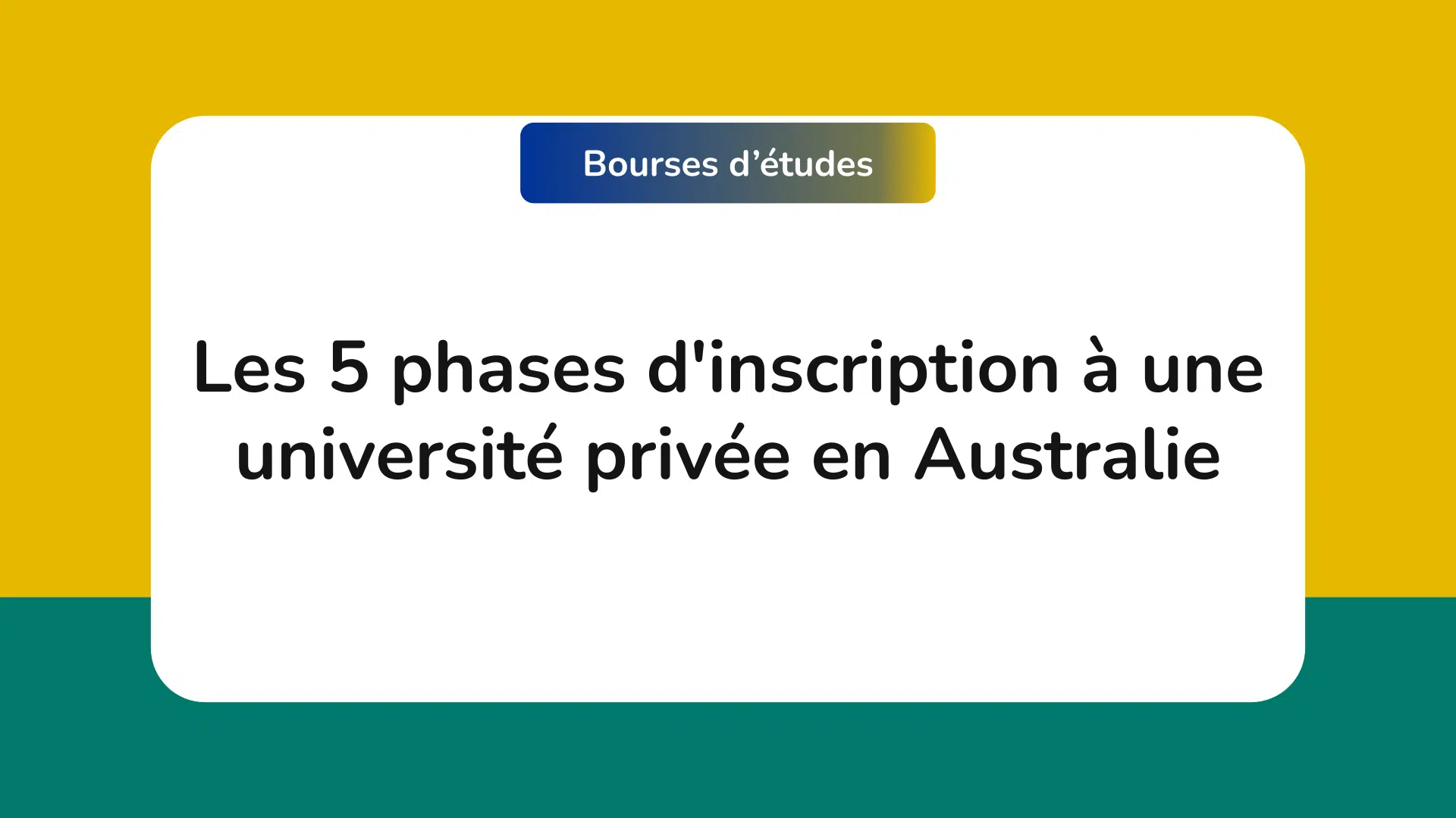 inscription à une université privée en Australie