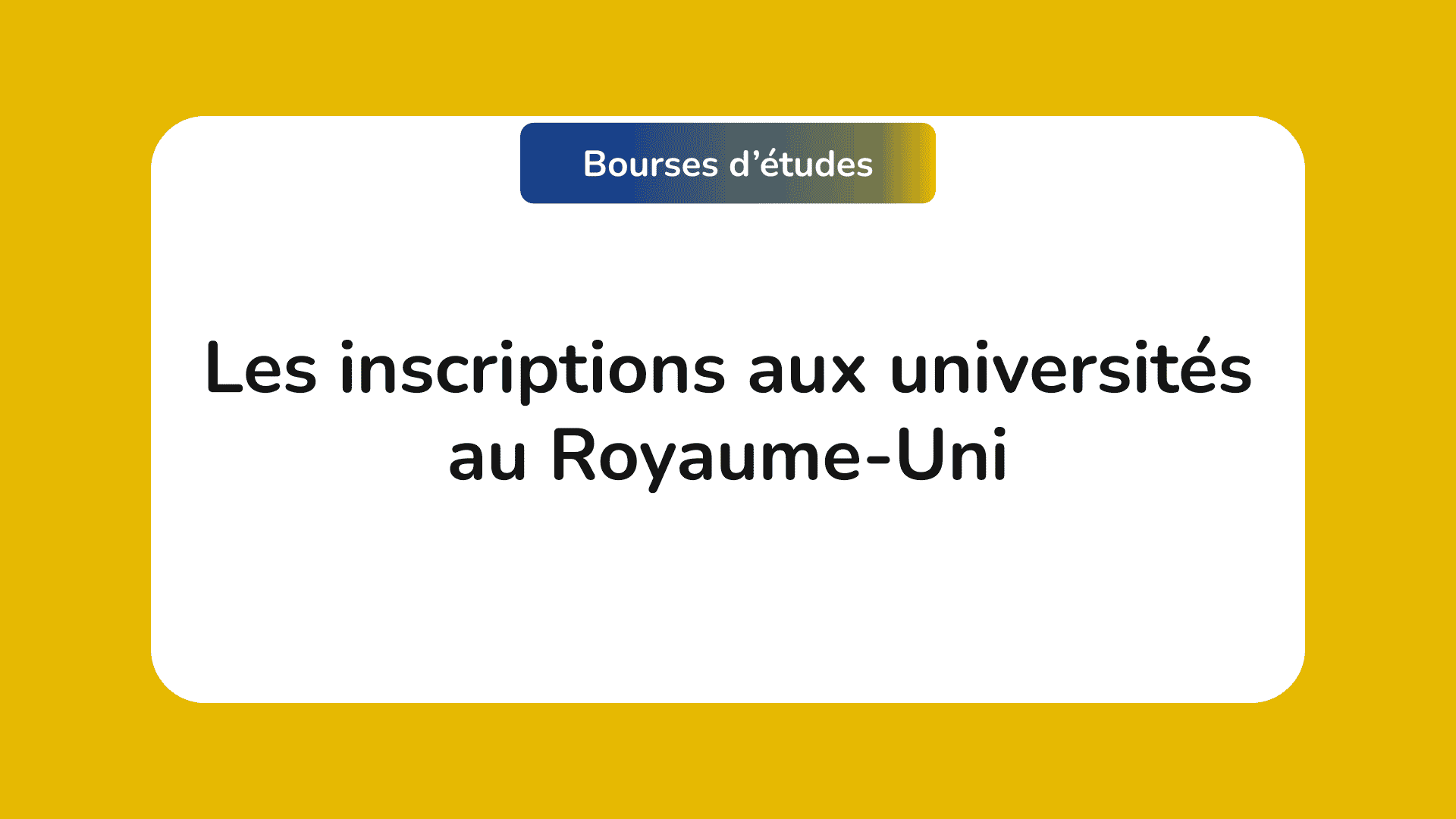 3 phases d'inscriptions aux universités au Royaume-Uni 2024