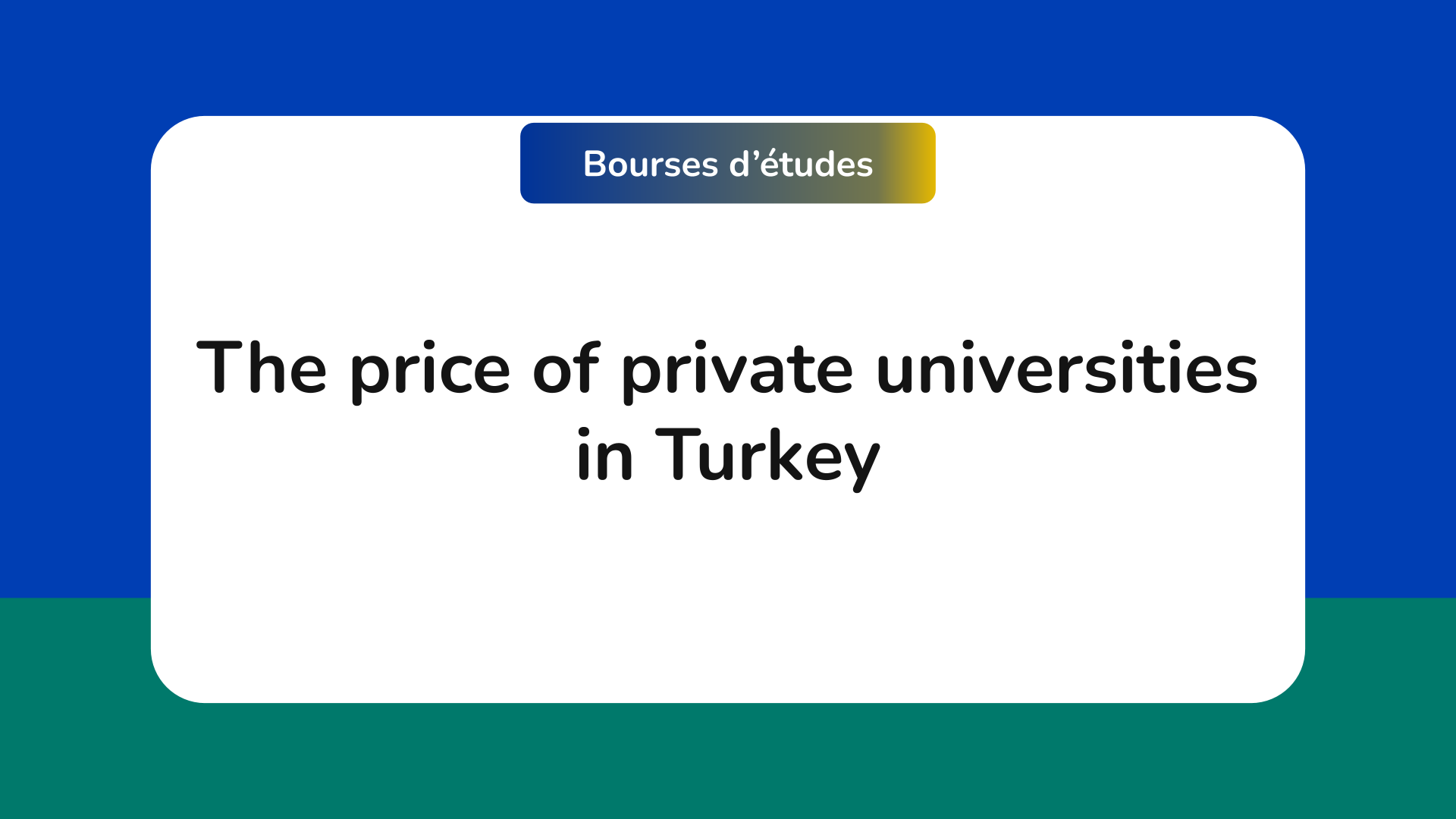 price of private universities in Turkey