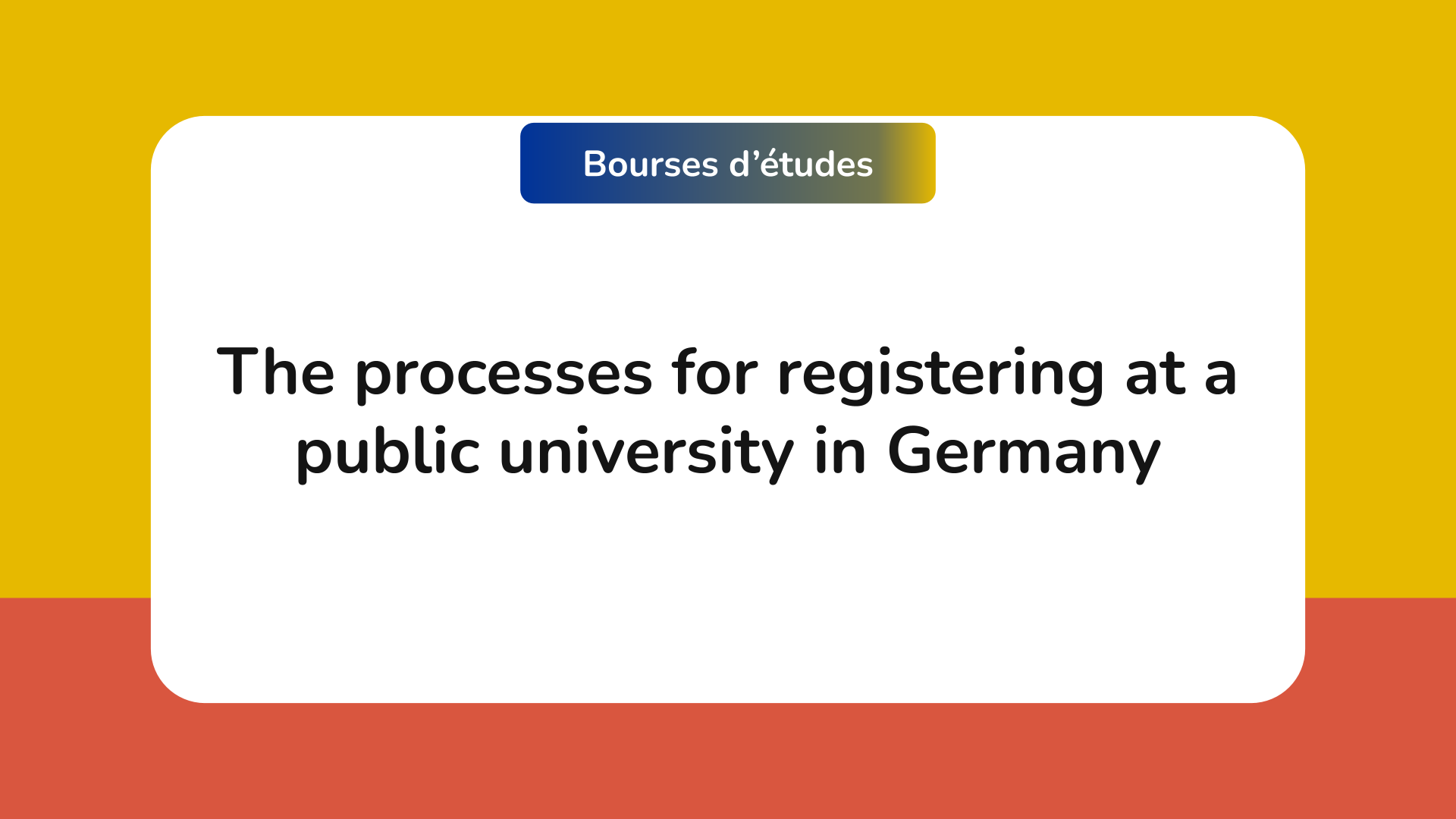 registering at a public university in Germany