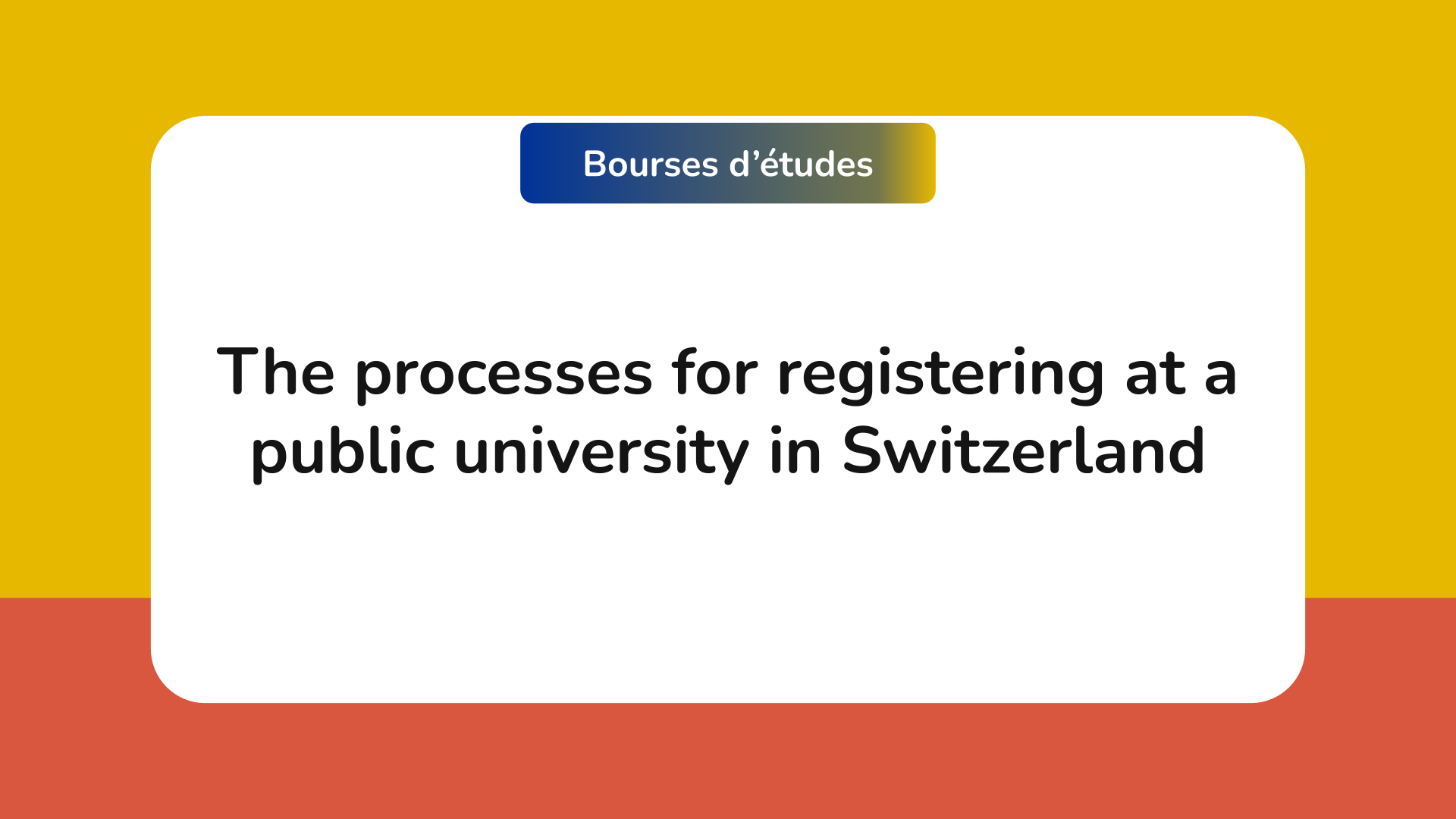 registering at a public university in Switzerland