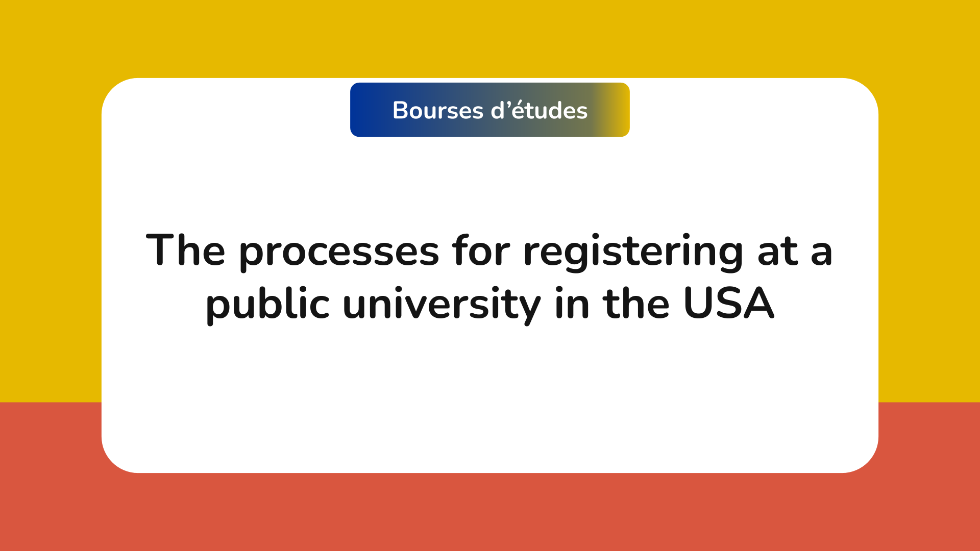 registering at a public university in the USA