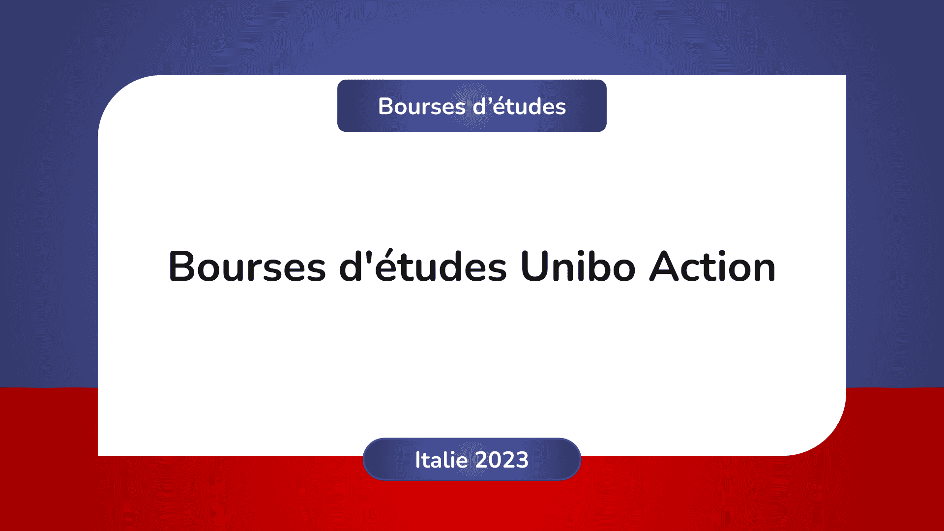 Bourses d'études Unibo Action Italie